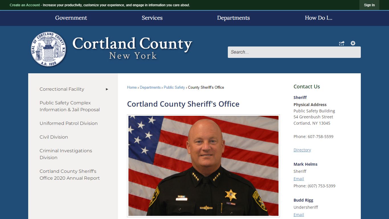 Cortland County Sheriff's Office | Cortland County, NY